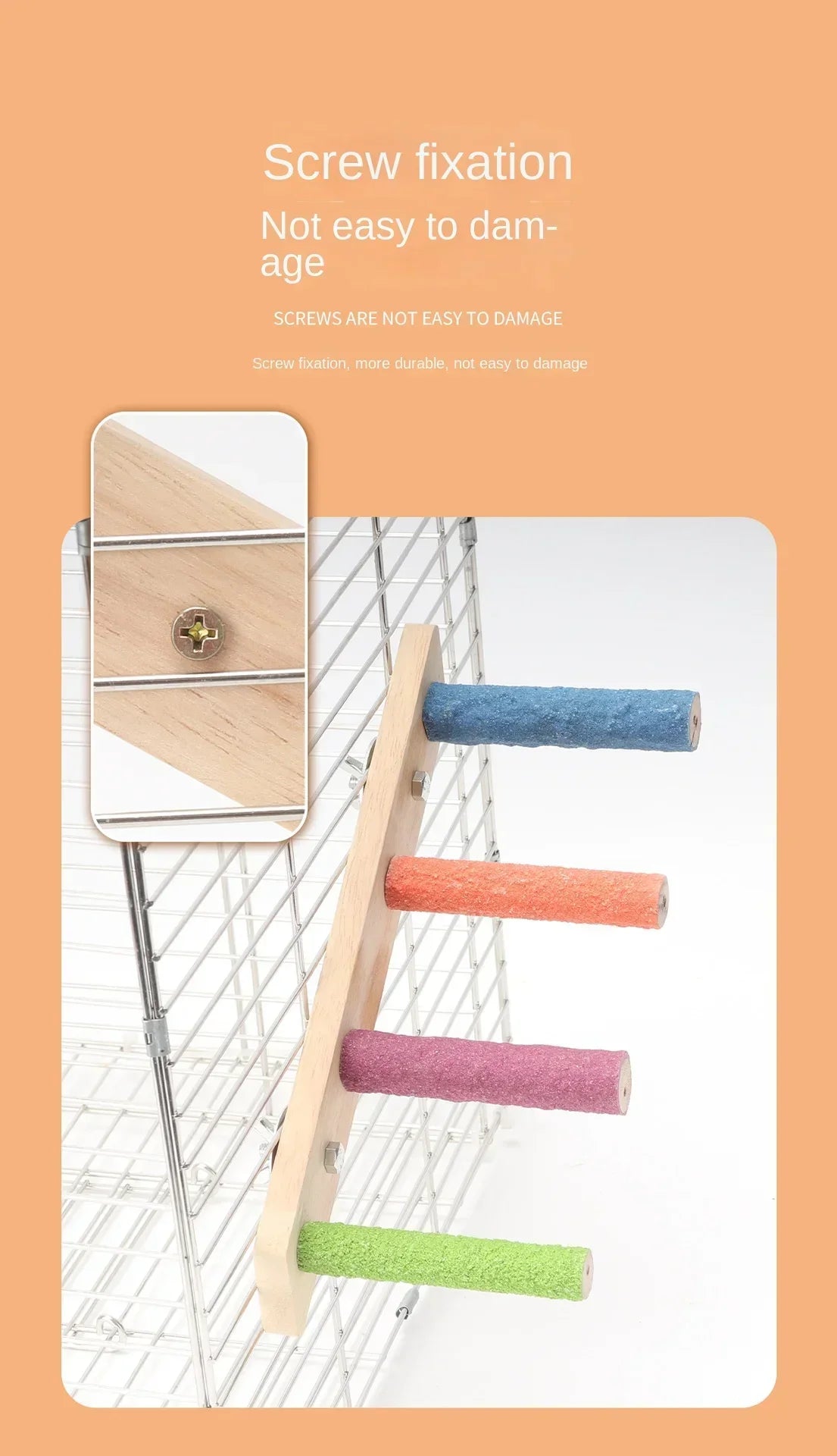 Escalera interactiva para escalada de aves, juguete para mascotas, garras y dientes, accesorios para pájaros, 4/6/8 escalones