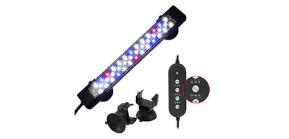 UXCELL 20CM Aquarium LED Light 8W Fish Tank Light 7 Color Timer Function 1 Set  for Fish Tank Fish and Aquatic Pet