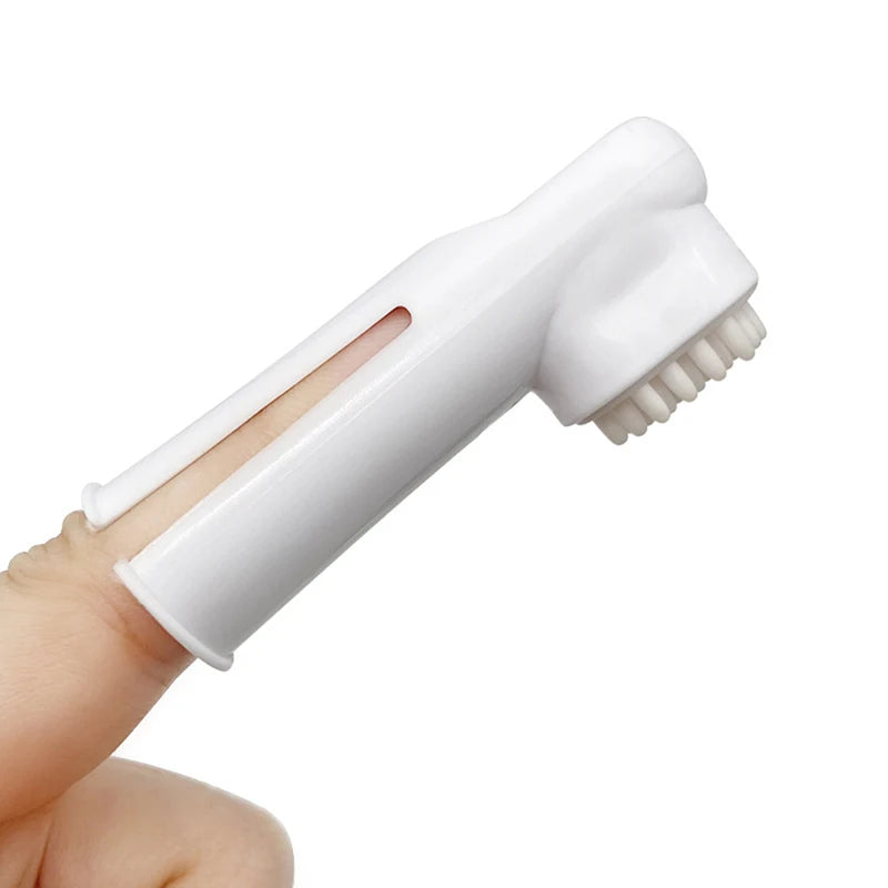 Pets Tartar Control Kit for Dogs Contains Toothpaste Toothbrush and Fingerbrush 4-Piece Dental Care