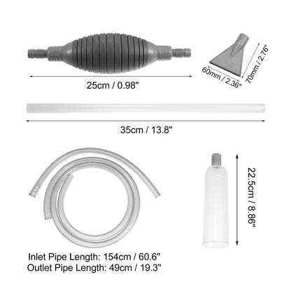 UXCELL Aquarium Water Change Kit Fish Tank Siphon Long Hose Parts Vacuum Cleaner Water Pump Gravel Filter Tools Accessories Set