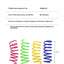 Pet cat toy spring jumping colored plastic cat spring rolling toy pet supplies