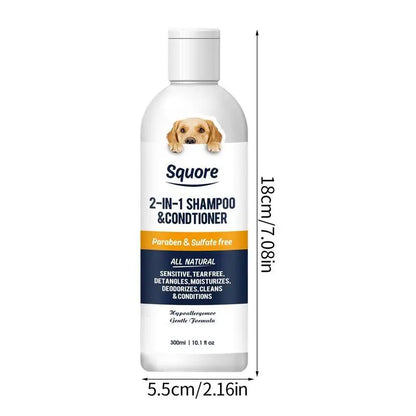 Dog Shampoo And Conditioner 2 In 1 Dog Shampoo And Conditioner PH Balanced Cleansing Grooming And Conditioning Sensitive Skin