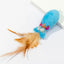 Cat Toy Cat Teaser Sticks Sequin Fish Feather Tail Funny Cat Stick Cat Cat Toy Catnip Doll Pet Supplies