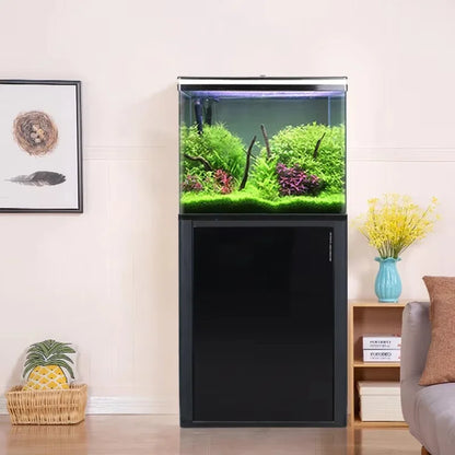 Filter aquarium living room Large  floor-to-ceiling glass fish tank ecological water-free aquarium