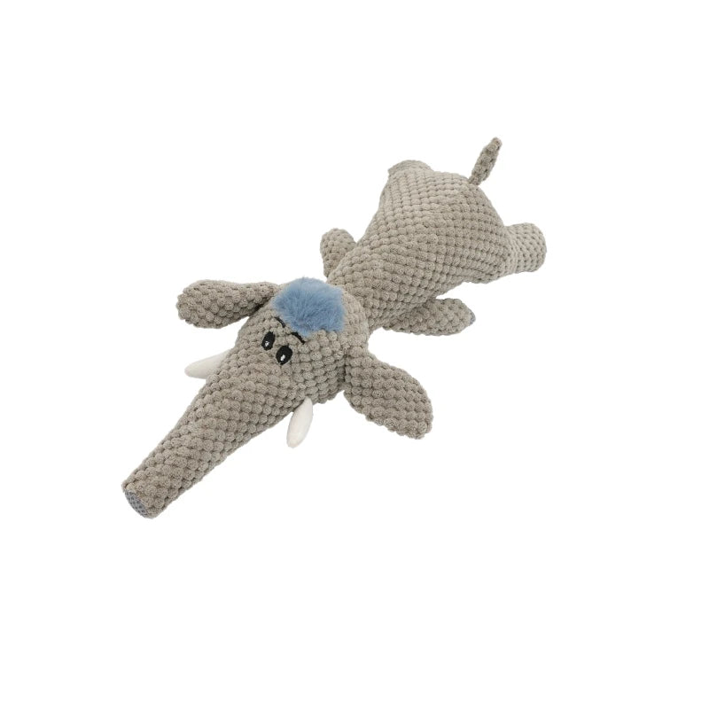 Cross-border pet supplies corn velvet elephant lion dog sound toy self-hi grinding teeth cleaning