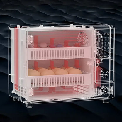 24 Egg Incubator Full Automatic Touch Temperature Control Farm Hatchery Machine Chicken Duck Quail Bird Brooder Eggs Incubator
