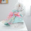 Luxury Woolen Princess Dress for Small Dogs Girl, Autumn Winter Warm Dog Clothes Yorkie Chihuahua Puppy Bowknot Skirts