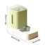 Cat Automatic Feeder Water And Food Dispenser For Pets Transparent Large Capacity Dogs Feeder Supplies Water Dispenser Pet