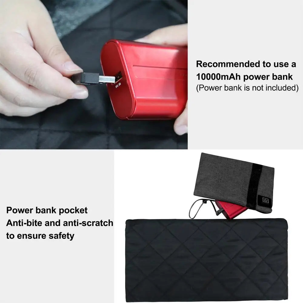 Dog Carrier Heater USB Adjustable Heating Dog Shoulder Carrier Bag Heated Cat Carrier For Cats And Small Dogs With Side Bag Pet