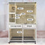 Cat villa solid wood cat and dog integrated combination display cage space type foster cage with toilet kennel