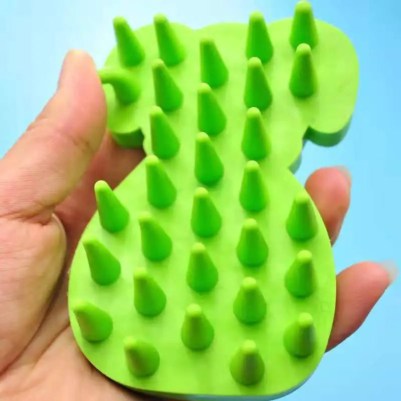 Massage Bathing Soft Needle Comb Pet Dog Cat Brush Grooming Accessories Clean Tools Silicone Brush Dog Cat Combs For Grooming