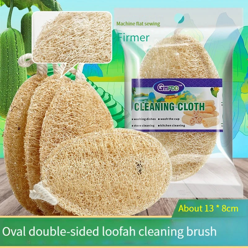 Natural Loofah Sponge Kitchen Sponge Wash Dish Eco-Friendly  Shower Luffa Body Scrubbers Loofa Biodegradable Sponge