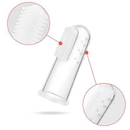 Dog Toothbrush Pet Fingertip Toothbrush for Cat Super Soft Oral Care Toothbrushes Finger Brush for All Pets Tooth Cleaning Brush