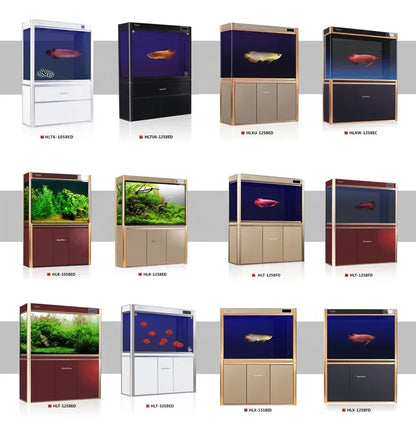 SUNSUN HLT Series View Ornamental Aquarium Arowana Large Glass Fish Tank For Home And Company Use