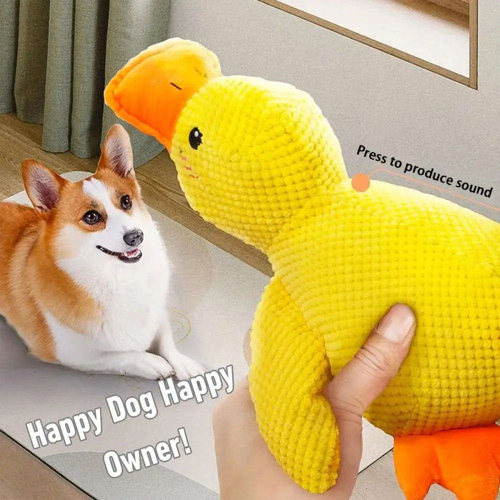 Pet Plush Toy Calming Duck Plush Toy Calming Duck Dog Toy Pet Teeth Cleaning Chew Pillow Toy Puppy Plush Pillow Toy Pet Supplies