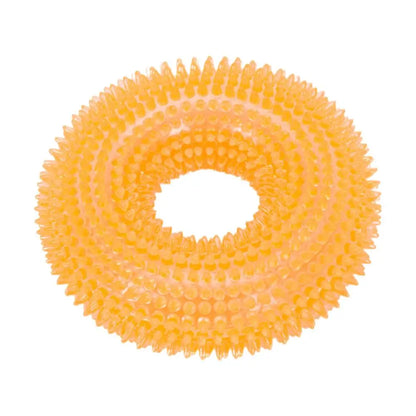 Pet Teething Sound Toy TPR Bite-resistant Raised Texture Teeth Design Spherical Safe Harmless Health Promotes Cleans Oral H0F7