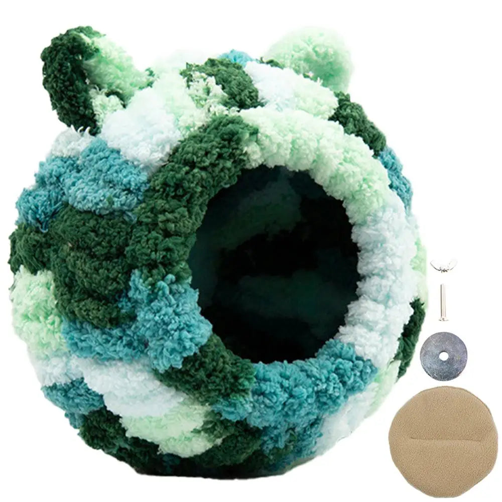 Parrot Breeding Nest Bed Versatile Bird Sleeping Hut Parakeet Sleeping Nest Breathable Bird Nest House Winter Warm Parrot Nest