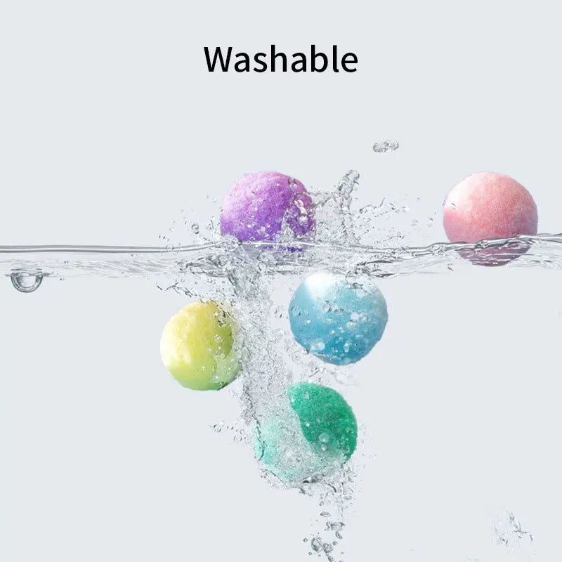 Cat Toys Interactive Launch Training Cat Toys Cat Supplies Creative Mini Pompoms Games Stretch Plush Ball Toys Pet Accessories