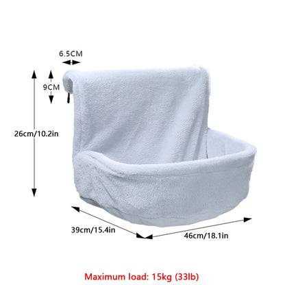Pet Hanging Cat Bed Removable Cat Hammock Pet Bed for Radiator Cradle Hammock Durable Metal Frame Bed Cat Accessories Up to 30kg