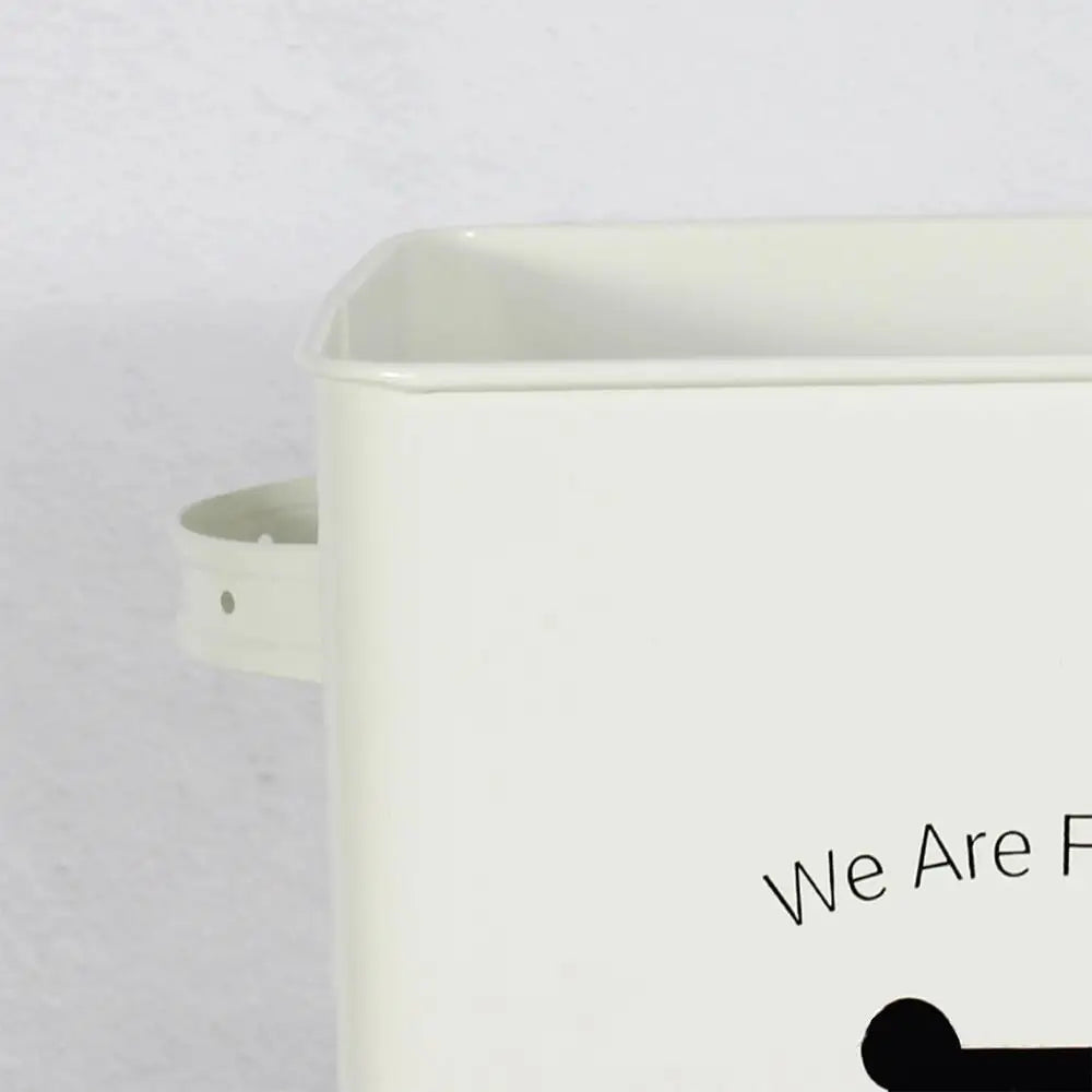 Pet Food Storage Bin Tank Container For Pet Food Storage Metal Portable Dog Food Bucket For Pet Foods Tablets Laundry Detergent