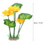 Uxcell Pond Flower Floating Lotus Leaves Artificial Flower Fake Lotus Plant Water Micro Landscape for Aquarium Garden Decoration