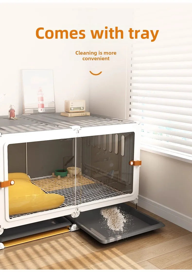 Dog Cage Small Dog Home Indoor Kennel Toilet Integrated Dog Fence Medium Dog Teddy Bigbear Dog Cage