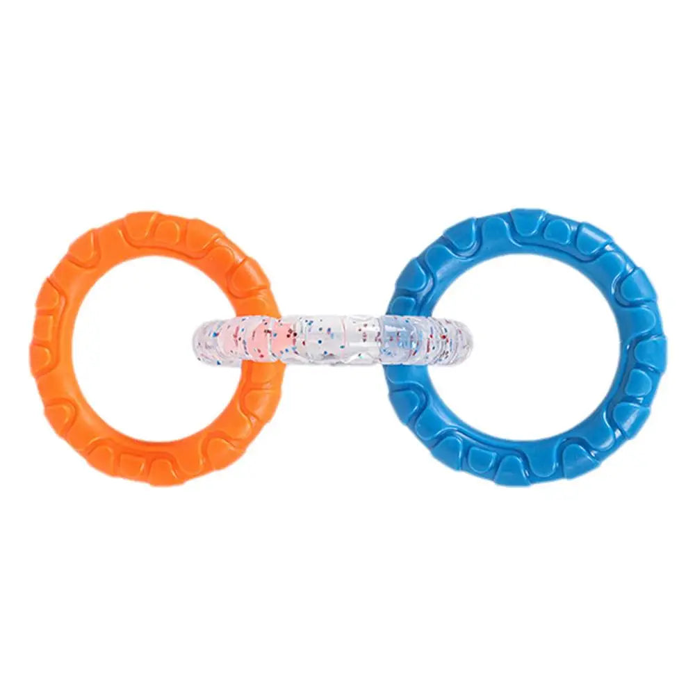 Dog Pull Toy Tough Chew Toys Indestructible Rings Dog Exercise Interactive 3 Rings Teeth Bite-Resistant Toys Puppy Teeth Clean