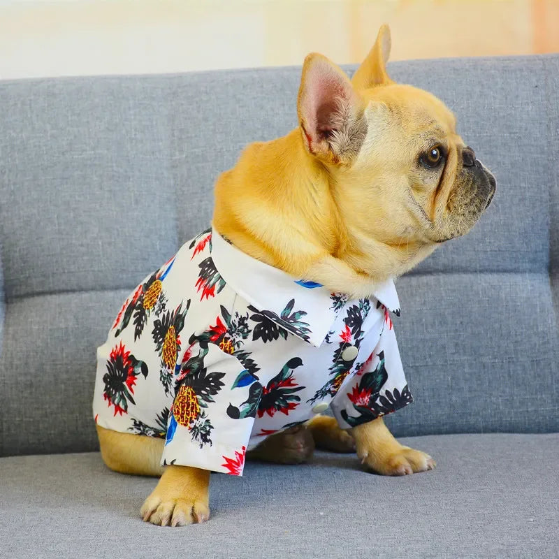 Fashion Pet Clothes Cute Fruit Pattern Dress T-shirt Summer Shirt Puppy Print Vest Outfit Apparel Small Medium Dog Clothes