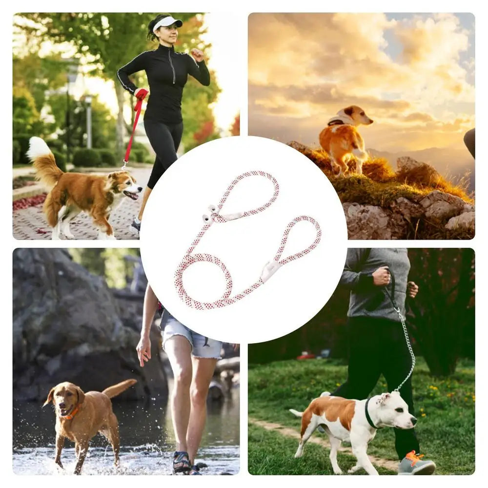 Dog Leashes Nylon Pet Leashes Heavy Duty Rope Leashes Mountain Climbing Rope Dog Leashes For Any Pets Playing Camping Beach Lake