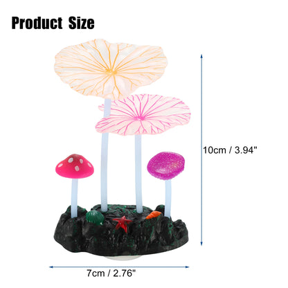 UXCELL Plastic Luminous Plants Glowing Artificial Simulation Coral Aquarium Decoration Underwater Ornament Fish Tank Accessories
