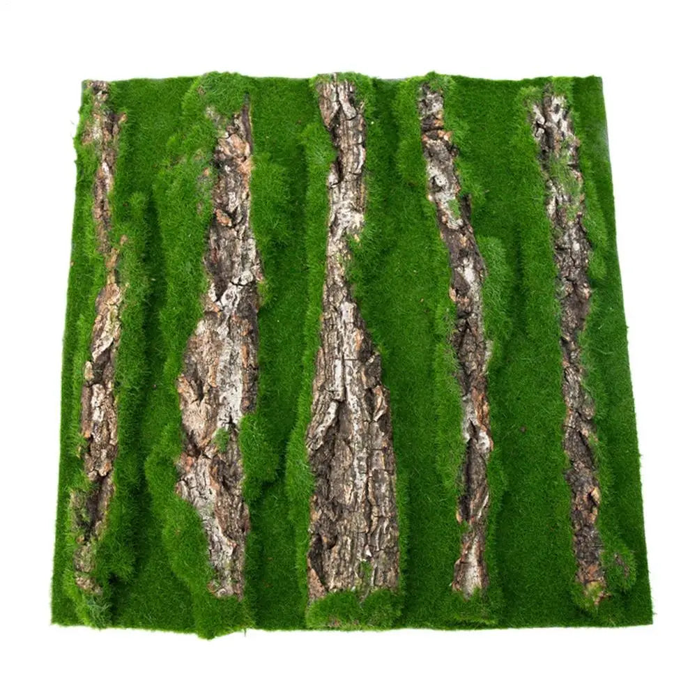 Reptile Cork Terrarium Background Lizard Habitat Decorations Bark Backdrop Reptile Habitat Decor With Artificial Moss for Gecko