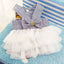 Spring Pet Summer Bowknot Pet Costume Dress Pet Dog Striped Cat Dog Puppy Wedding Princess Skirt Dog Clothes