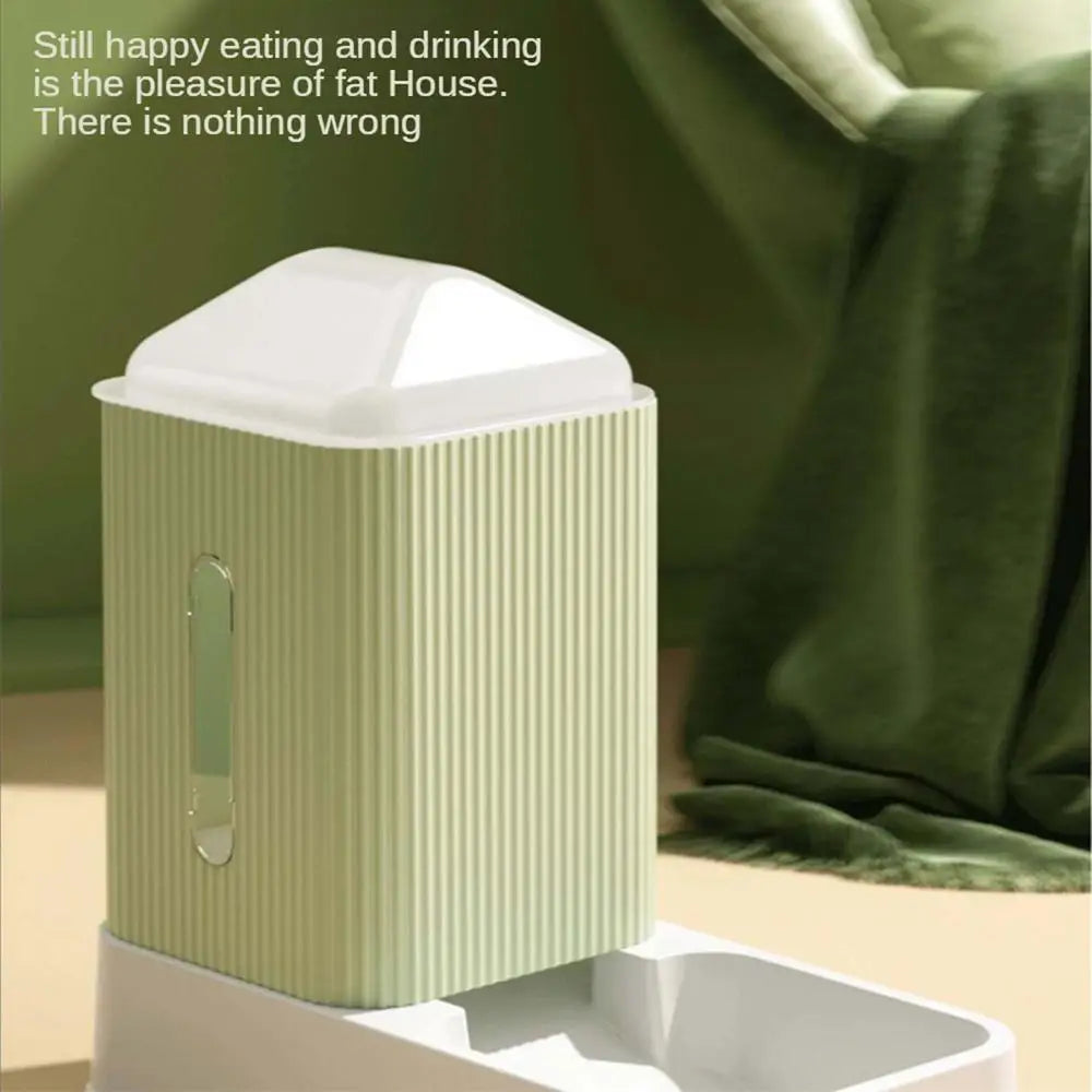Cat Automatic Feeder Water And Food Dispenser For Pets Transparent Large Capacity Dogs Feeder Supplies Water Dispenser Pet