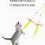 1PC Cat Hanging Cat Toy Hanging Door Elastic Rope Cat Stick Feather Pet Supplies For Cats And Dogs
