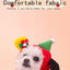 Warm Fleece Cartoon Pet Hat for Cat Christmas Keep Warm York Dog French Bulldog Head Wear Snowman Deer Winter Pet Accessories
