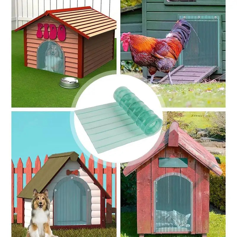 Dog Door Flap Replacement Door Strips Doggie Door Flaps Eco-Friendly Cat House Strip Dog House Door Flap Transparent Strip