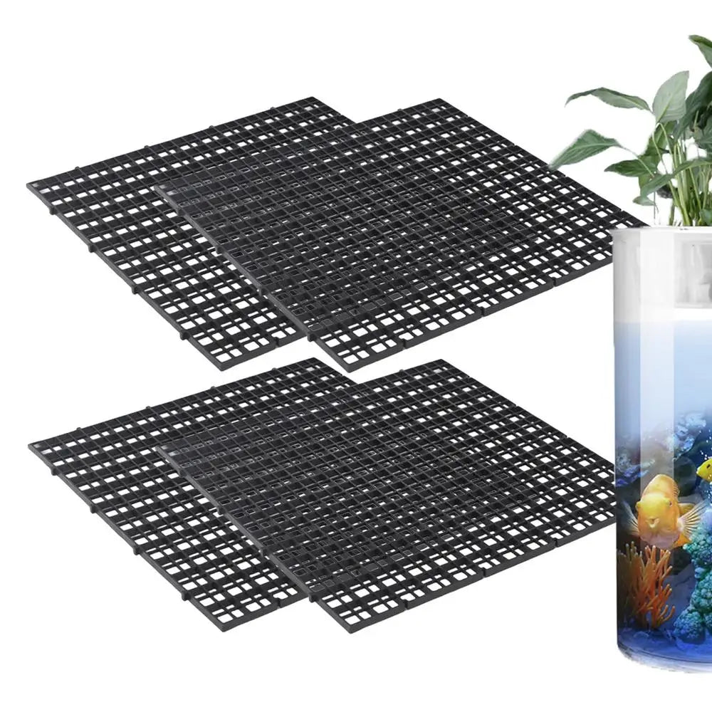 Fish Tank Lid 4pcs Multifunctional Aquarium Cover Lid Turtle Basking Area Aquarium Filter Plate Anti-Jumping Terrarium Lid