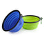 Pet Dog Collapsible Bowl Folding 350ml Silicone Bowl Outdoor Travel Portable Puppy Food Container Feeder Dish Bowl Pet dog bowls