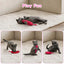 Funny Interactive Crazy Cat Toy Pet Kitten Chewing Teeth Grinding Catnip Toys Claws Thumb Bite Cat Mint Game Playing Pillow