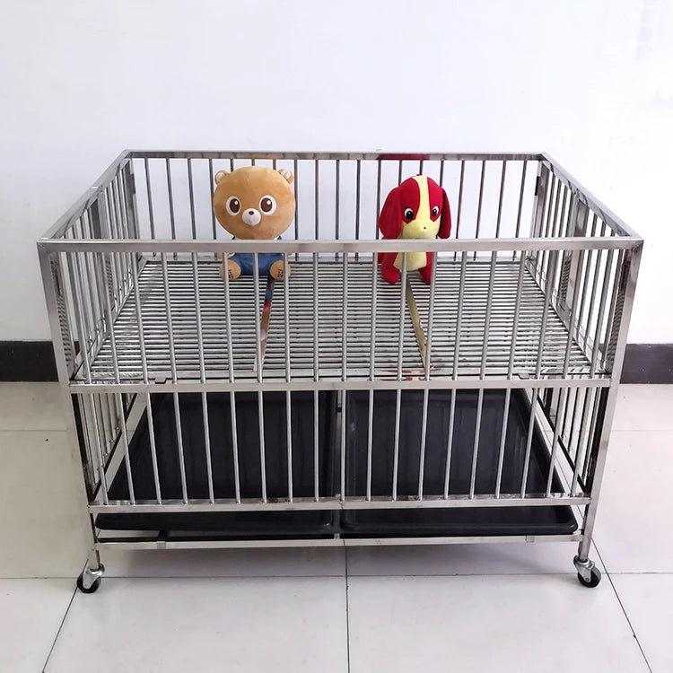 LIZE PET Veterinary Equipment High Quality 304 Stainless Steel dog cat cage kennels Veterinary Cages