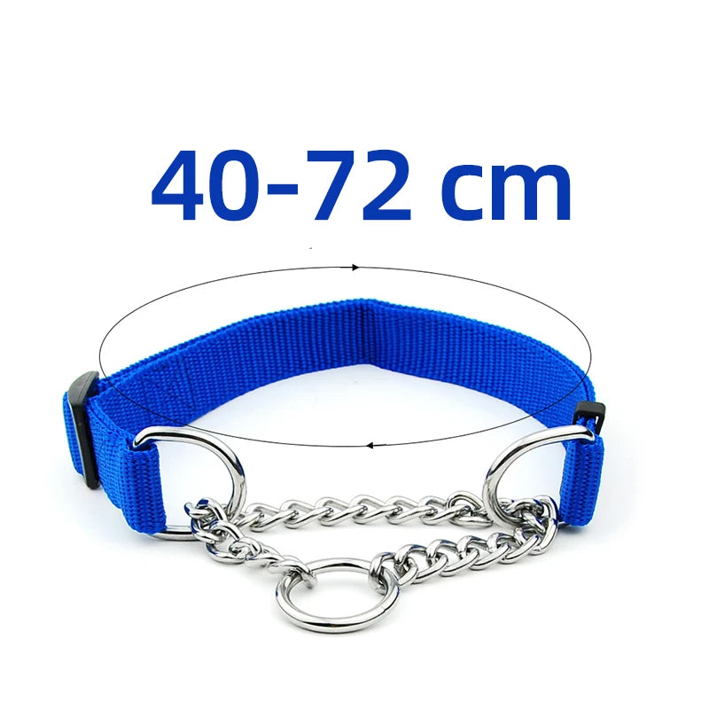 Professional Training Collar For A Hunting Dog Large Stainless Metal Dog Training Chain Strap Pitbull Dog Training Accessories