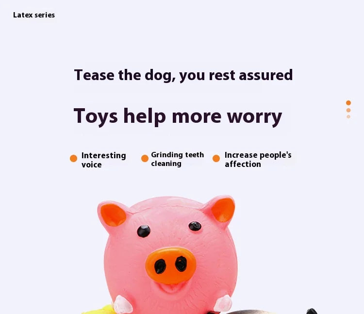 Pet Supplies Amazon Hot selling Animal Shaped Latex Toys Bite and Bite Washable Dog Toys