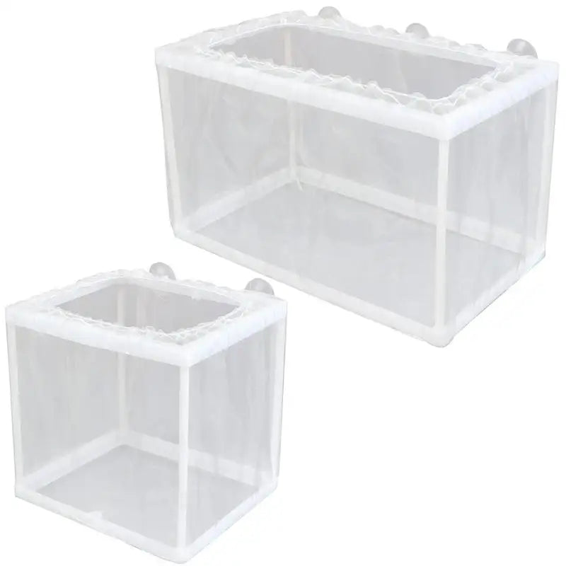Fish Breeder Box with Suction, Aquarium Hatcher, Mesh Box, Juvenile Fish Separation Net, Tank Incubator Box, Fry Hatchery, DIY