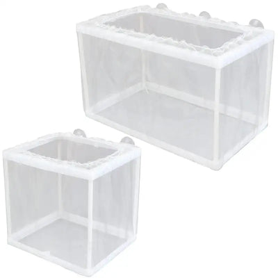 Fish Breeder Box with Suction, Aquarium Hatcher, Mesh Box, Juvenile Fish Separation Net, Tank Incubator Box, Fry Hatchery, DIY