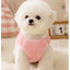 Solid Pink Fluffy Pet Dog Winter Clothes Flower Decorate Breathable Warm Cat Overalls Unisex Yorkshire Autumn Small Puppy Vests
