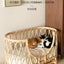 Japanese ins natural rattan dog cat pet bed teddy kennel princess bed summer removable cage