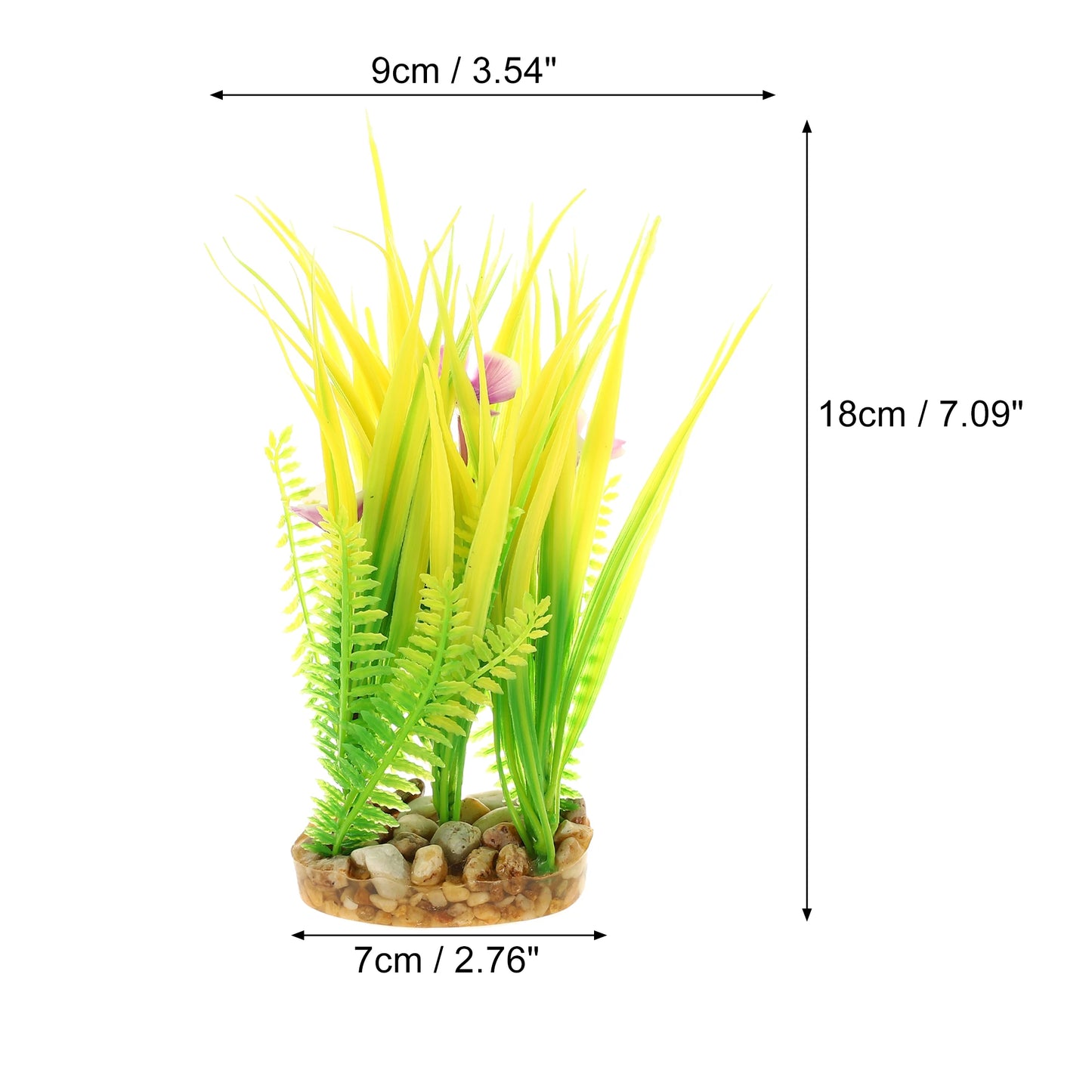 UXCELL Aquarium Artificial Plants Underwater Plastic Water Grass Aquatic Leaves Decoration For Fish Tank Ornament Accessories
