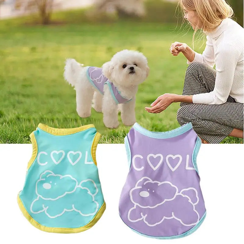 Female Dog Clothes Breathable Soft Dog Shirt Comfort Cooling Vest For Dog Small Dog Shirt Chihuahua Clothes For Daily Wear