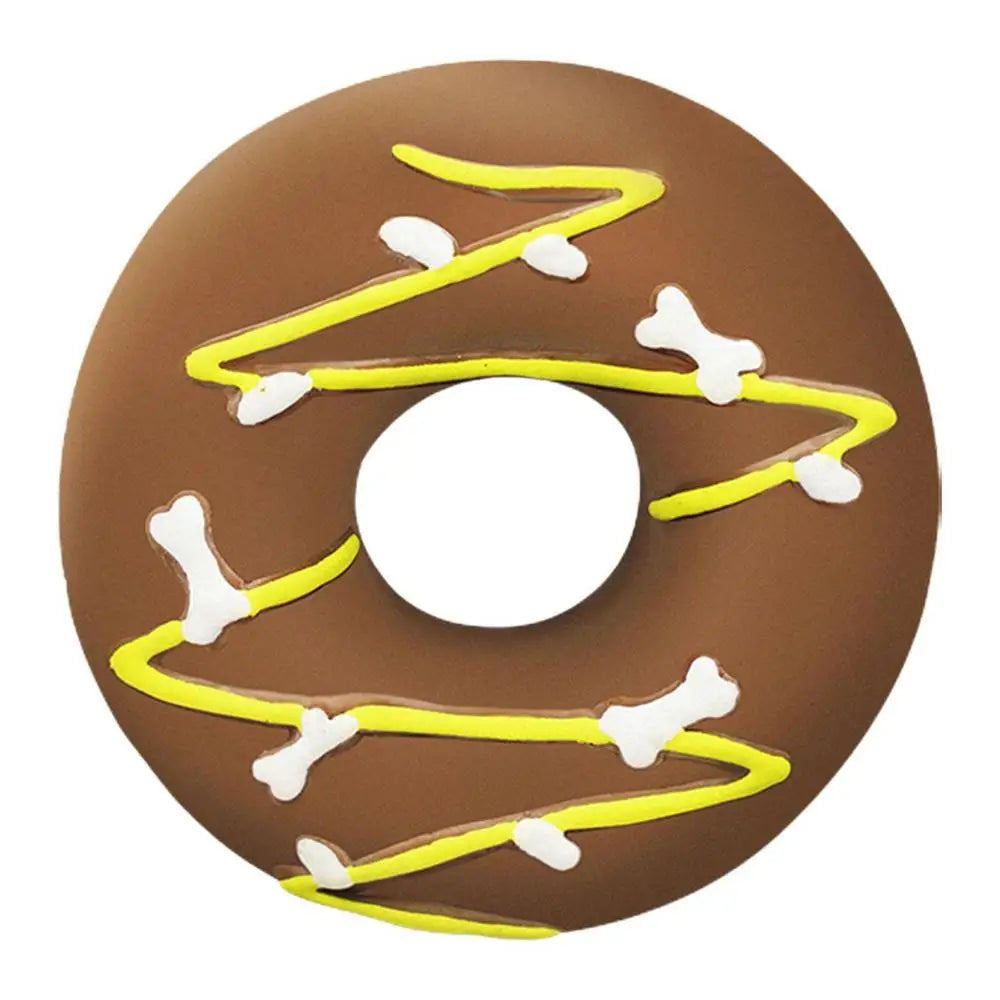 Dog Squeaky Toy Assorted Donut Dog Toy With Squeakers Soft Pet Toy For Puppy Durable Dog Toy For Exercise Chewing Ability And
