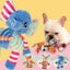 Squeaky Dog Toys for Small Medium Dogs, Elephant Rabbit Fox Plush Dog Chew Toys with Soft Fabric, Puppy Toys to Keep Them Busy
